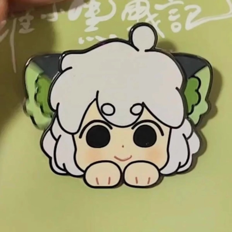 新品【耳朵可动】罗小黑金属徽章罗小黑战绩2电影高颜值周边超萌|undefined