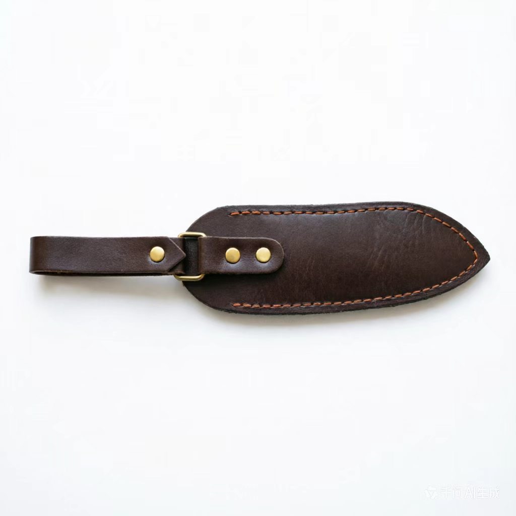 Factory stock new model Lingyu outdoor knife sheath, leather case, portable knife sheath, feather small straight knife protective cover