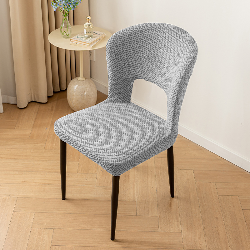 cubierta de silla de mesa curva cubierta de silla de comedor cubierta universal cubierta de asiento elástica gruesa cubierta de taburete a prueba de agua a prueba de aceite