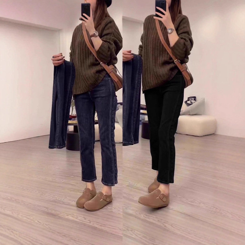 Yunshibachun Autum and Winter New Maternity Jeans Nine-Point Fashionable Belly-Supporting Pants for Outer Wear Maternity Wear Straight 899 Yunshibachun Autum and Winter New Maternity Jeans Nine-Point Fashionable Belly-Supporting Pants for Outer Wear Maternity Wear Straight 899