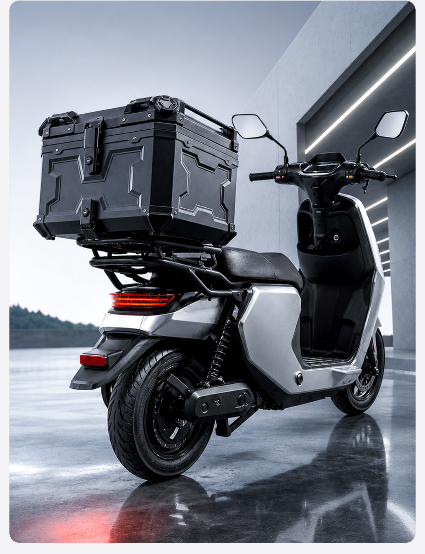 Motorcycle Universal Trunk X Model 45L 55L 65L Non-Aluminum Alloy Pp Rear Trunk No.9 Abs Tool Box