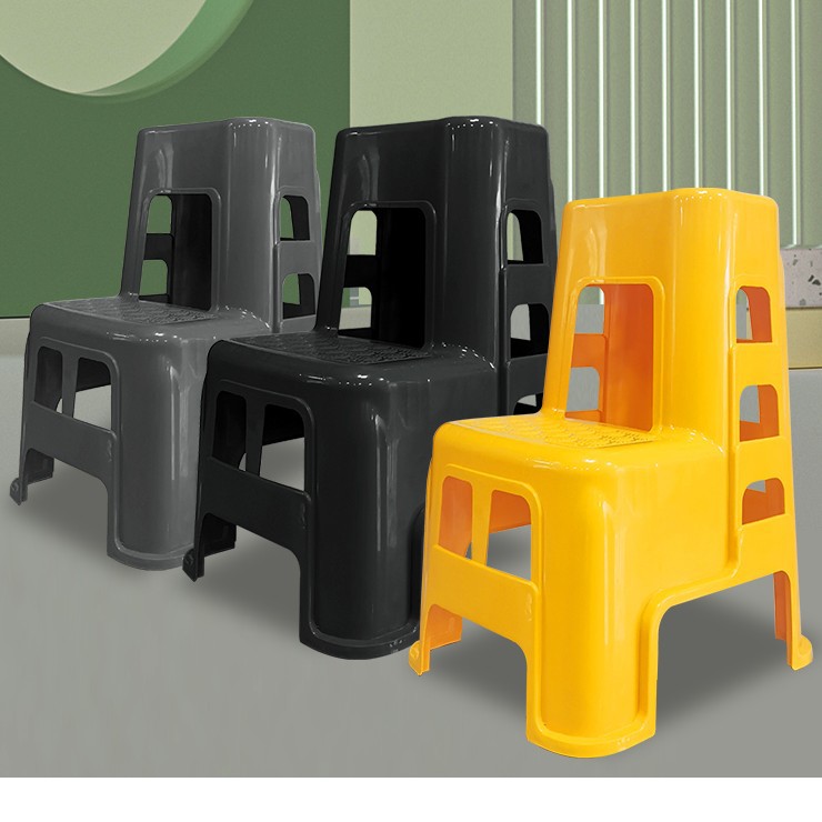 Taburete de lavado de automóviles de dos pasos taburete de escalada de plástico doméstico escalón taburete de pedal taburete de escalera alta y baja