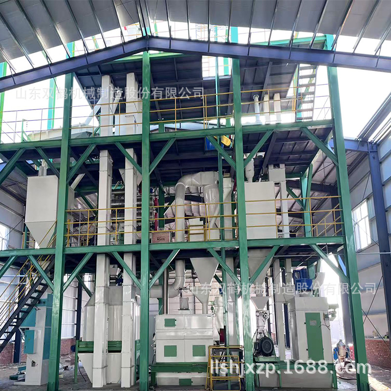 配套技术指导的双鹤牌畜禽饲料加工设备猪牛羊颗粒饲料生产线安装