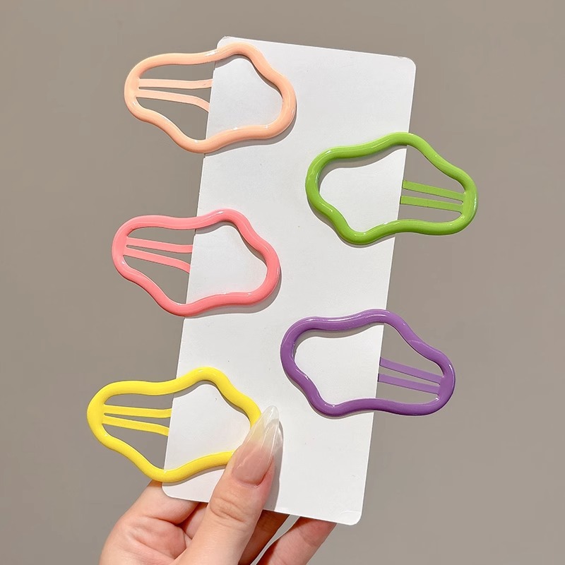 Color para niños lindo pequeño bb clip niña flequillo clip de cabello roto horquilla para bebé tocado de niña estrella horquilla