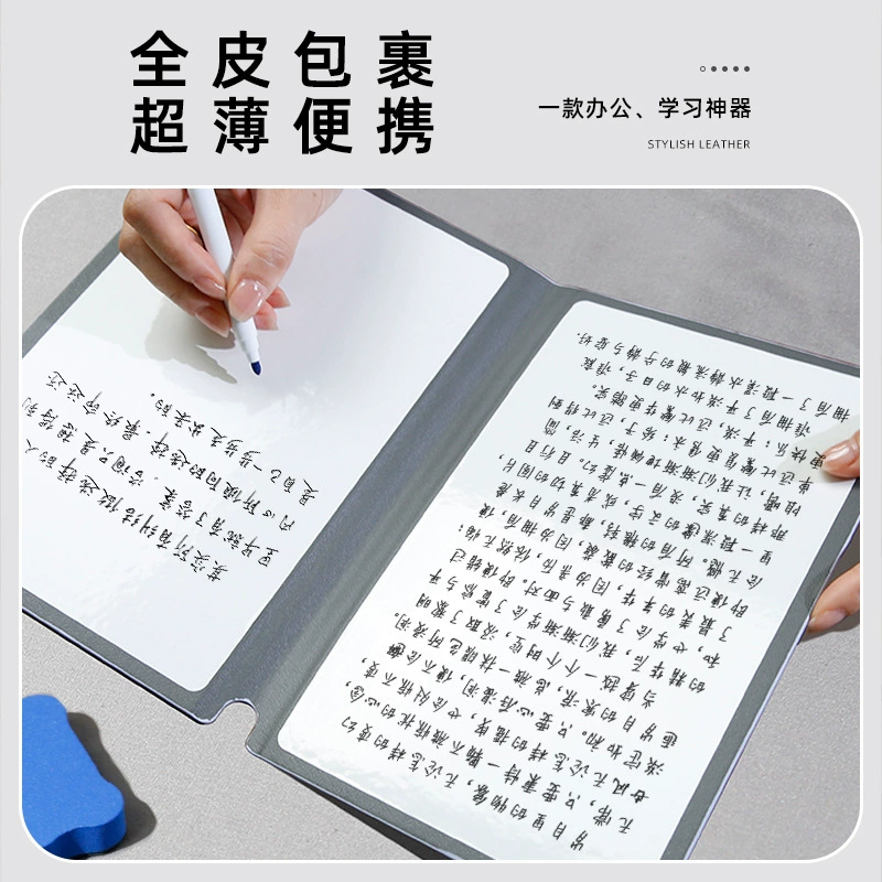 Whiteboard notebook a5 small whiteboard portable erasable desktop noteboard message board office plan portable writing