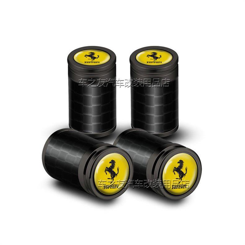 Suitable for Ferrari F430F12 F458 488 812 Car Tire Valve Cap Valve Core Dust Cover