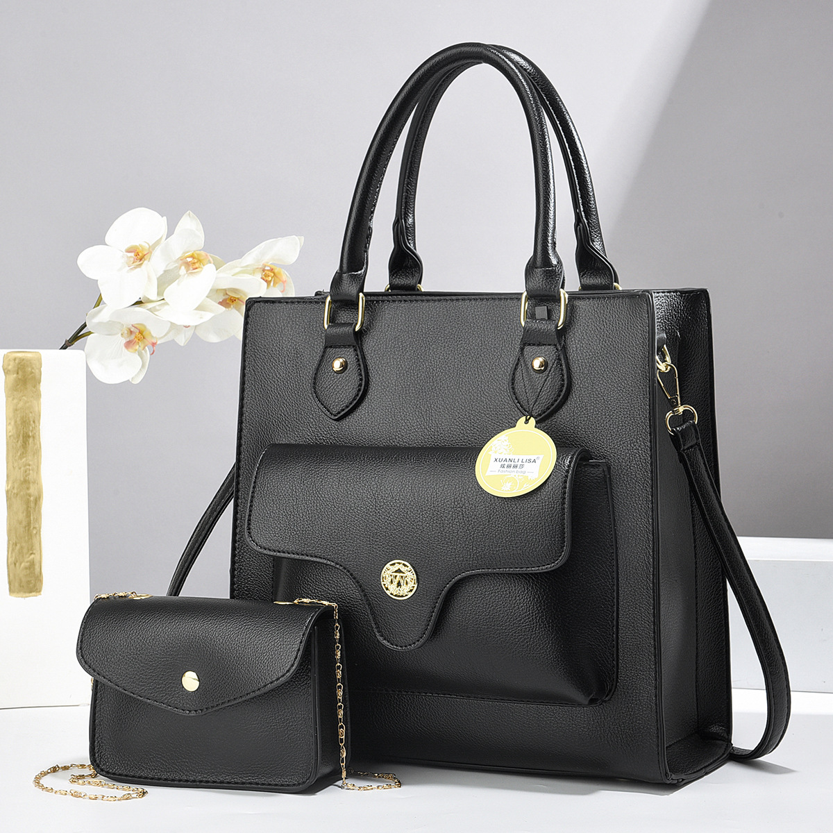 Borsa a spalla da donna con texture stile coreano elegante_voghion.com