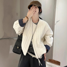 短款棒球服夹棉外套女2025新款今年流行爆款高级感小个子轻薄棉服