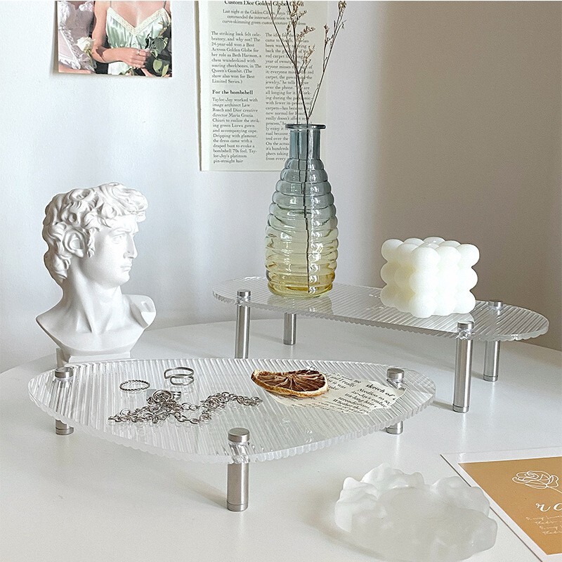 ins Acrylic Transparent Tray Wedding Dessert Table Ornaments Tea Break Internet Celebrity Restaurant Afternoon Tea Snack Display Stand ins Acrylic Transparent Tray Wedding Dessert Table Ornaments Tea Break Internet Celebrity Restaurant Afternoon Tea Snack Display Stand