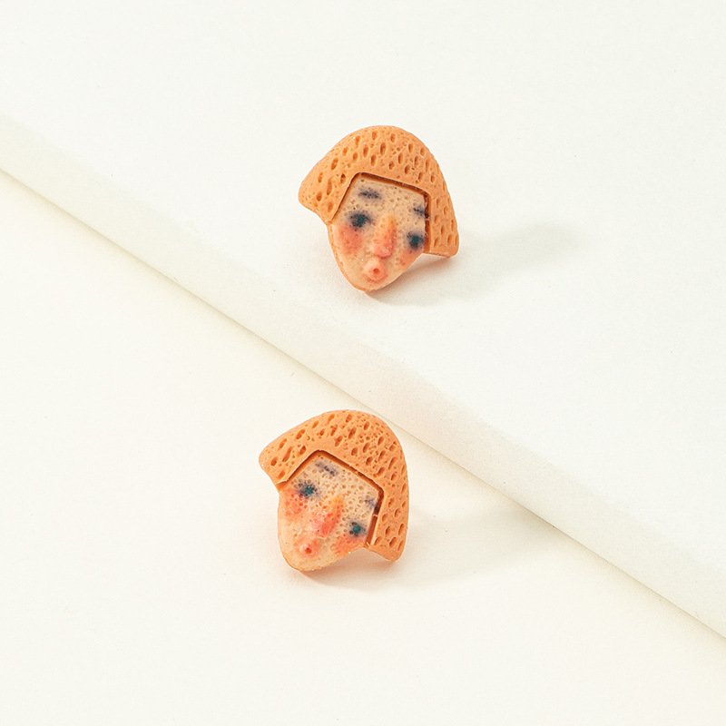 Cartoon Creative Funny New Resin Cute Earrings display picture 8