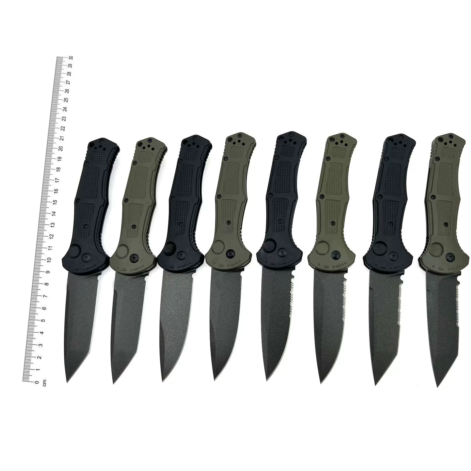 跨境热销蝴蝶9070折刀D2钢尼龙纤手柄高硬度水果小刀家用刀具现货