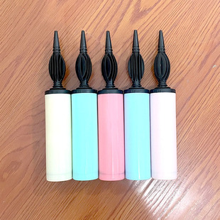 Factory wholesale push pump balloon pump two-way vent push macaroon color pump balloon