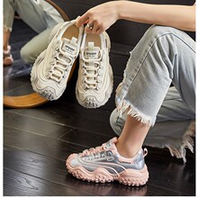 5cm增高老爹鞋女2025秋季新款百搭运动休闲鞋女透气时尚厚底女鞋
