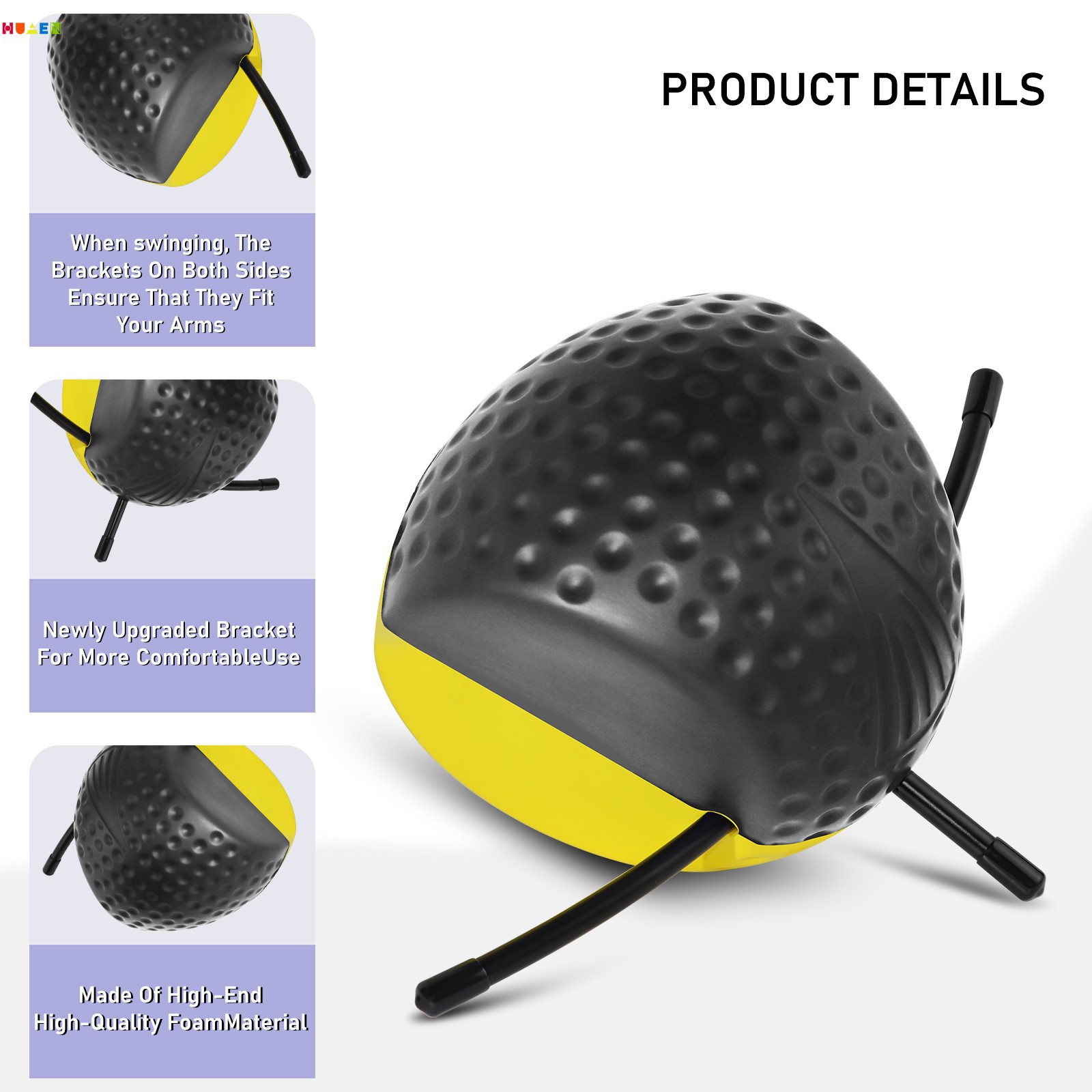 Bola de entrenamiento PU Bola de espuma Bola de golpe swing de color Accesorios de suministros de golf Ejercicio de putt de golf transfronterizo