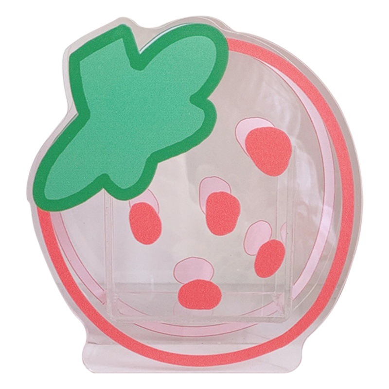 Estudiante de dibujos animados creativo de escritorio titular de la pluma suave lindo oso conejo multifuncional Oficina papelería acrílico transparente contenedor de almacenamiento