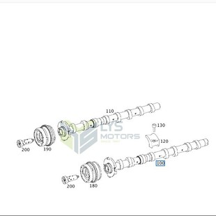 Left Side Exhaust Camshaft A2760505901 for Mercedes Benz M276 3.5t