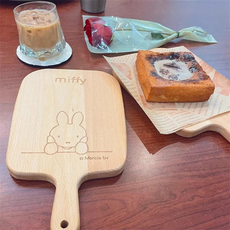 米菲日式榉木砧板水果菜板实木餐厅披萨盘芝士盘木砧板厨房用 (