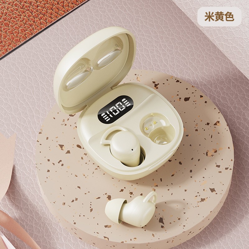 X55隐形睡眠耳机骨传导迷你超小降噪数显超长续航马卡龙蓝牙批发|undefined