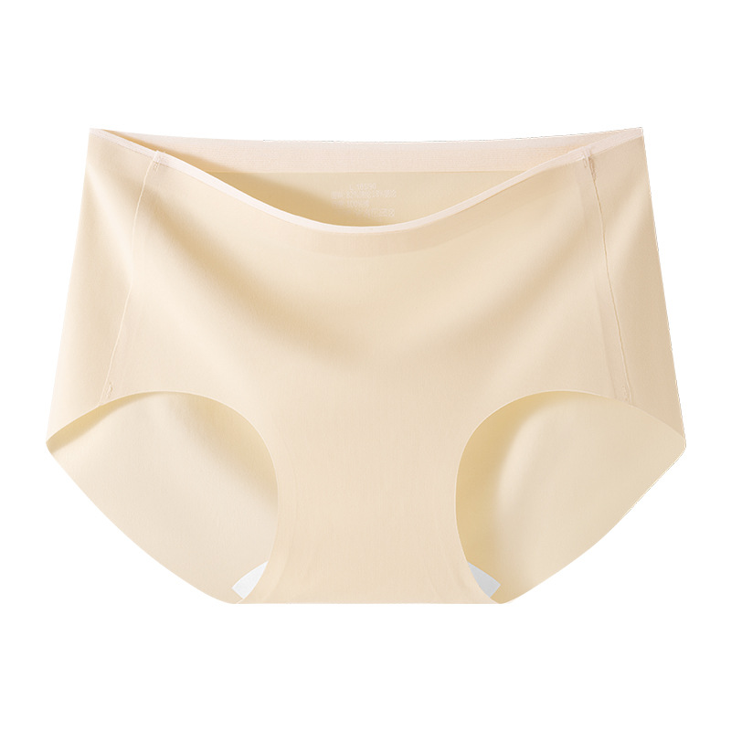 Yoga de seda de hielo sin costuras entrepierna alargada cadera de melocotón deportes entrepierna de algodón puro grado 10A entrepierna antibacteriana cadera anti-pellizco ropa interior de mujer