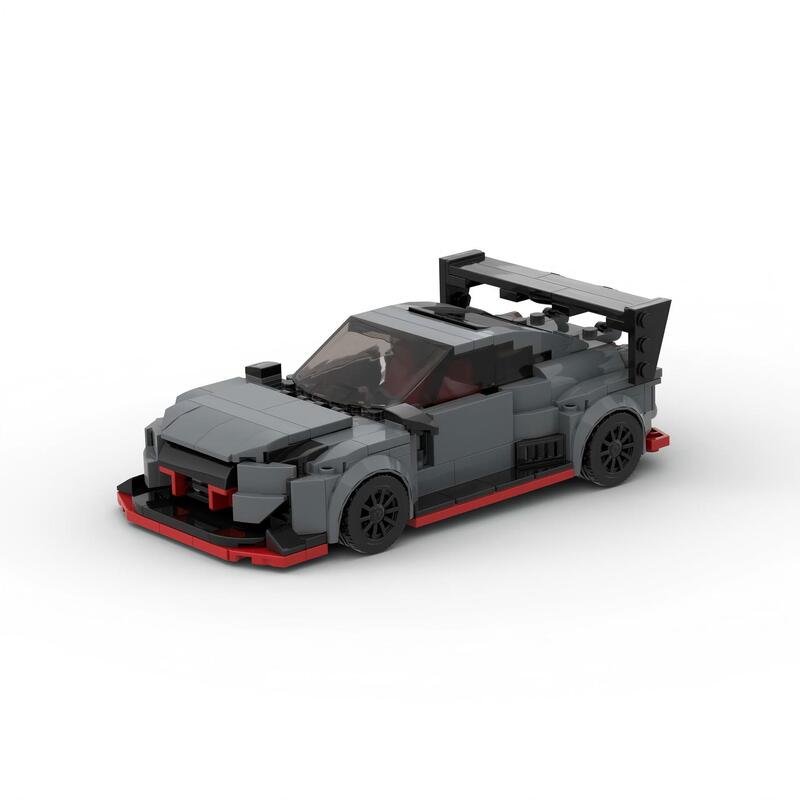 MOC-63126 Nissan Nissan GTR building blocks compatible with Lego toy car puzzle building blocks diy assembly mold