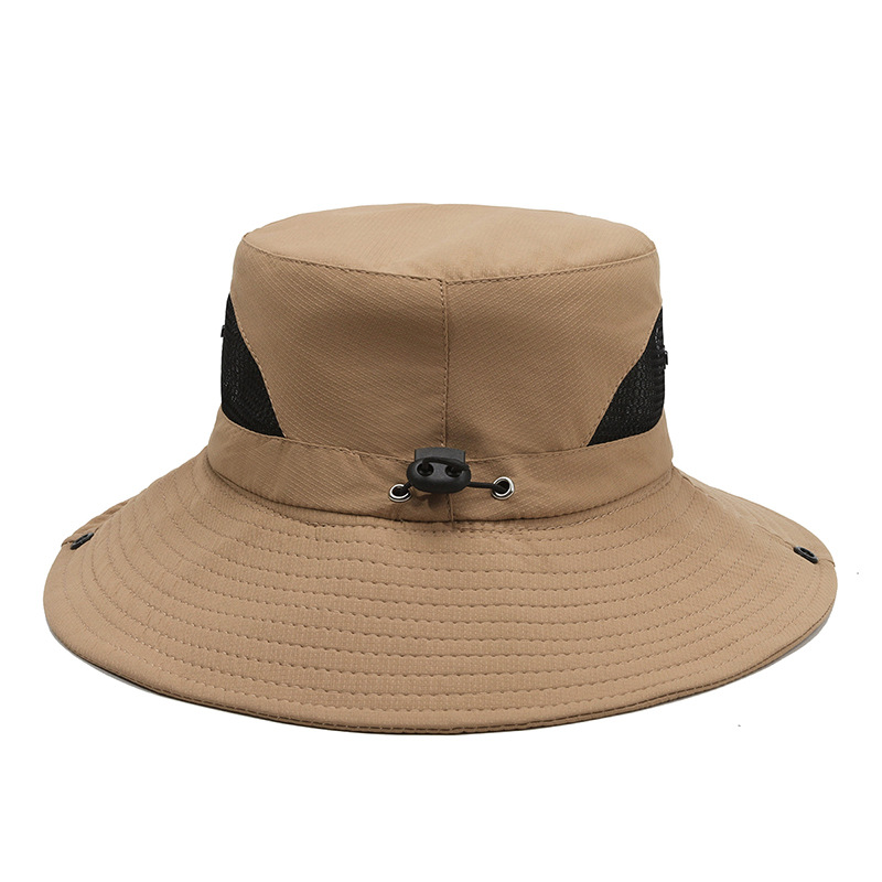 Açık Hava Güneş Koruması Seyahat Balıkçılık Günlük Güneşlik Dağcılık Nefes Alabilen Yan Fileli Balıkçı Şapkası_voghion.com