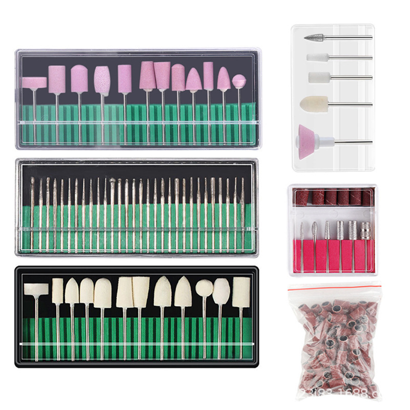 Accesorios de la máquina de pulir herramientas de uñas pulido eliminación de uñas piel muerta cabeza de pulido de uñas cabeza de molienda de piedra de lana de cerámica