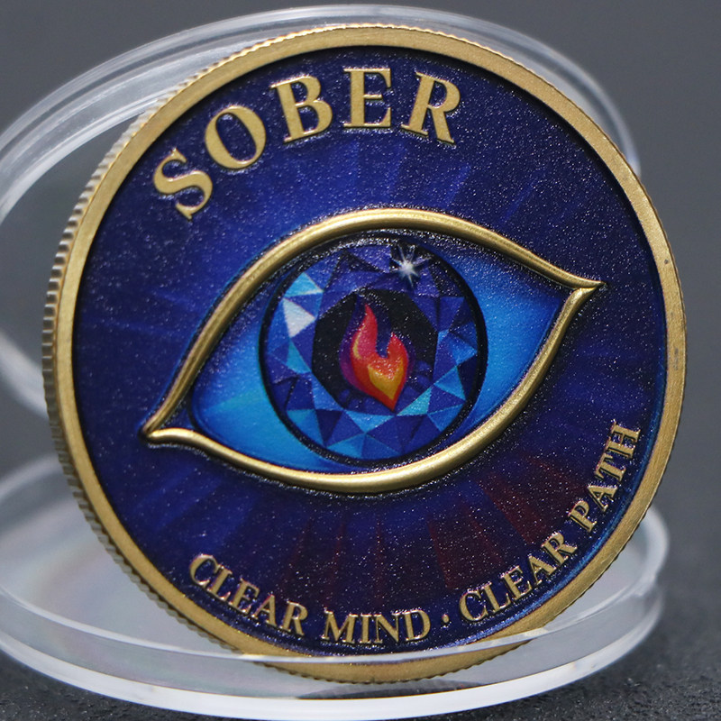 清醒之眼纪念币 35mm金属收藏币 清醒之路礼品 创意纪念摆件