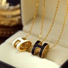 Necklace stainless steel, chain, sweater with letters, universal accessory suitable for men and women, simple cut