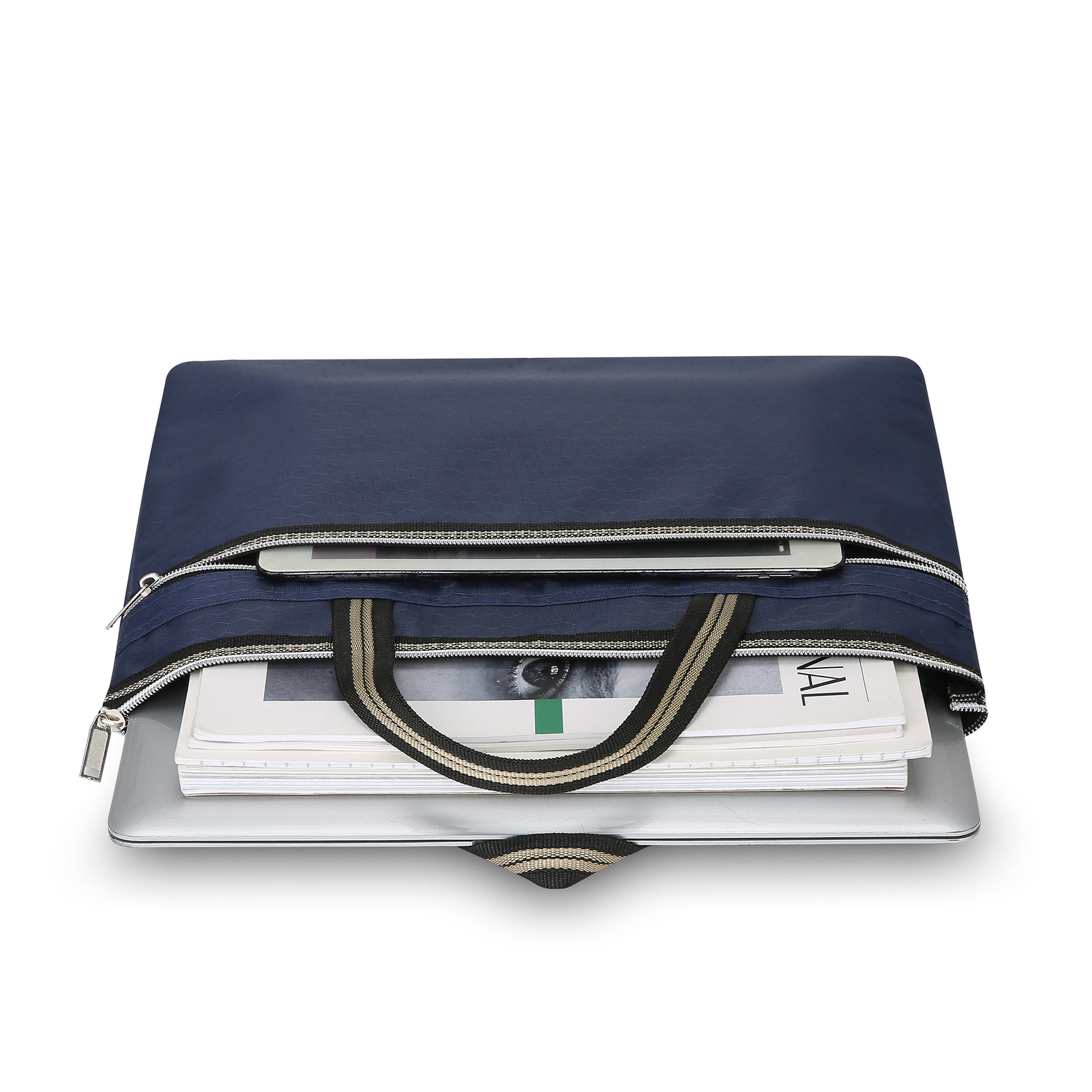 Nuevo bolso de mano ligero y delgado para hombres, gran capacidad, bolsa de reuniones de negocios práctica, bolsa de almacenamiento de documentos de viaje al trabajo