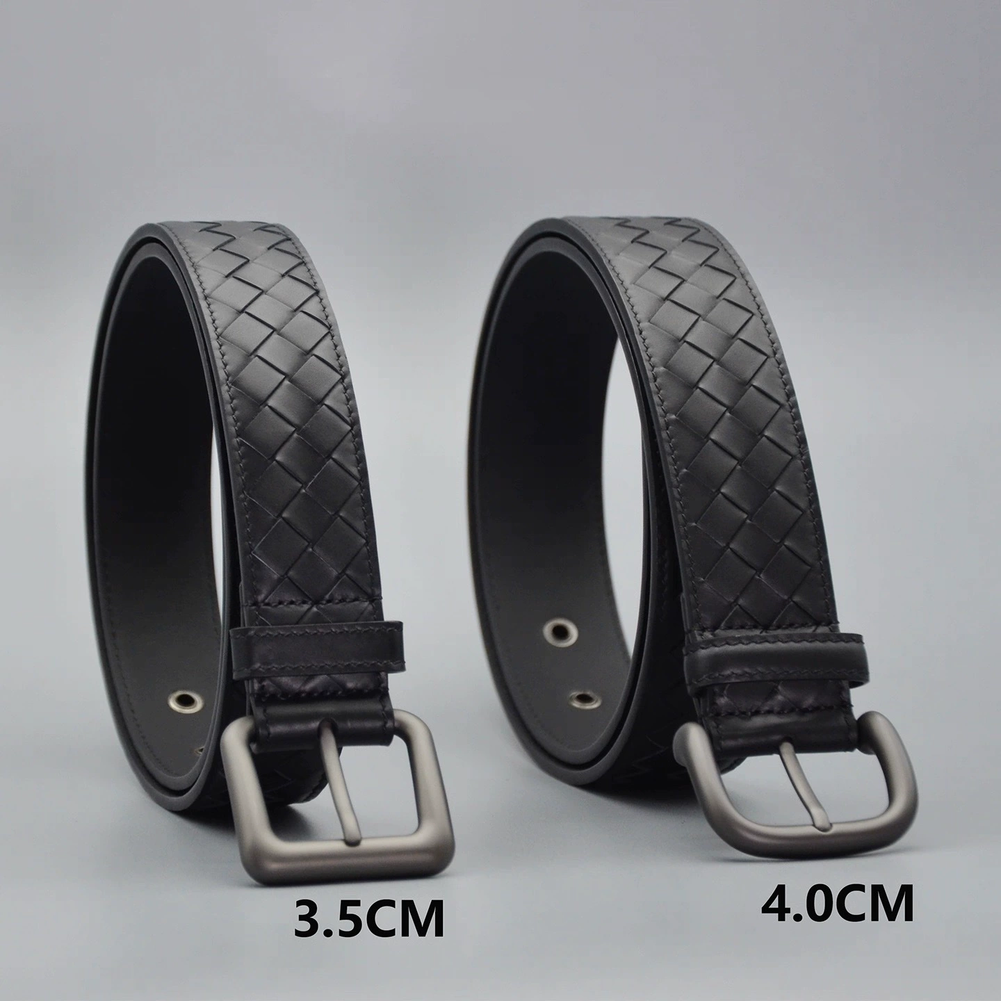 Leather belt, universal woven suit, jeans