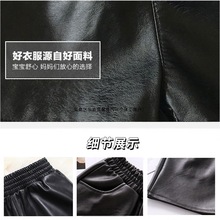 女童皮短裤秋冬外穿2025新款宝宝女孩时尚打底pu儿童靴裤加绒批发