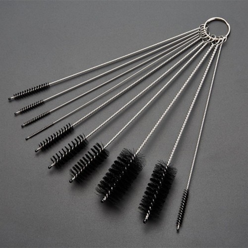 Factory Direct Sales Stainless Steel Test Tube Brush Sipper Brush 13-Piece Set Spout Cleaner, Nylon Baby Bottle Brush Cup Brush