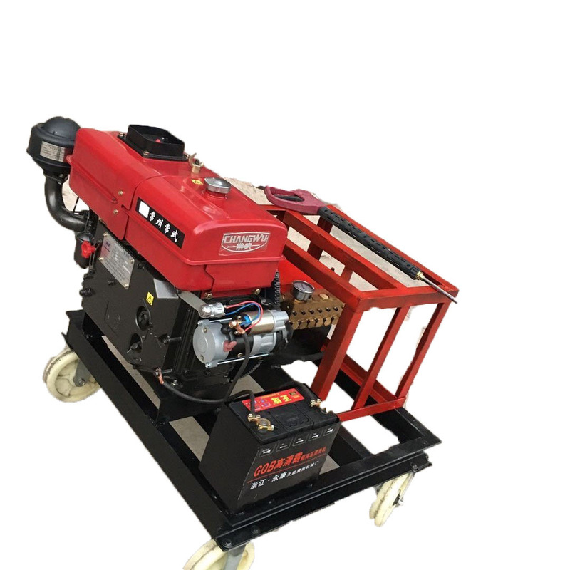 Directly from the Manufacturer: 500kg High-Flow Diesel High-Pressure Cleaning Machine for Cleaning Concrete Mixers and Car Washing Machines