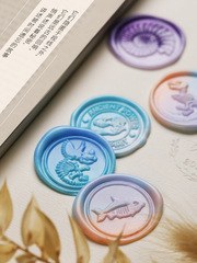 23年2月新品 白堊紀化石系列 火漆印章銅頭侏羅紀恐龍章頭批發