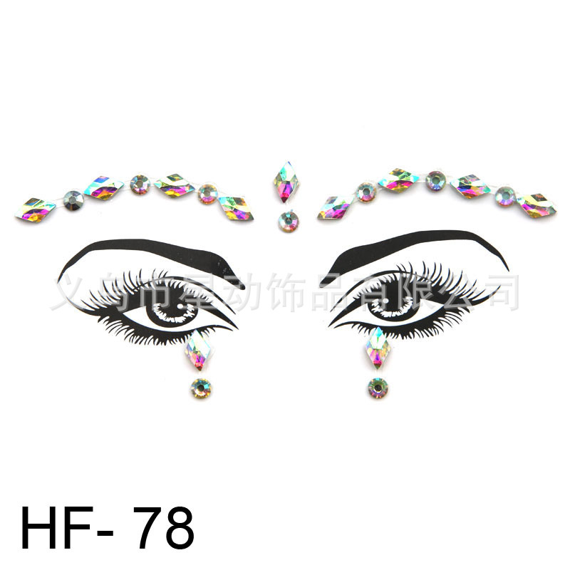 HF-78 Crystals face sticker ˮüʯˮ곧