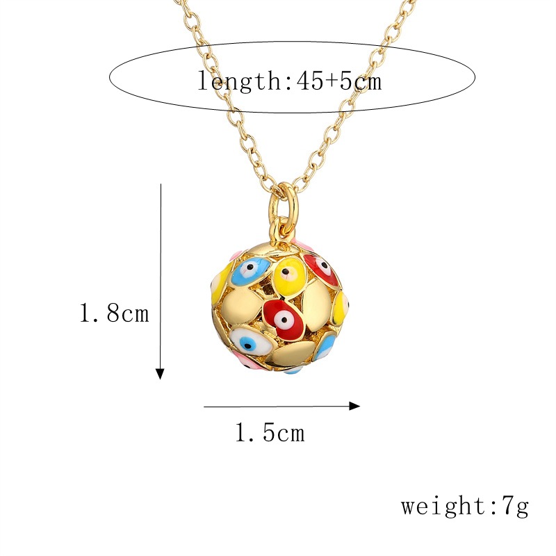 Fashion Geometric Copper Necklace Dripping Oil Copper Necklaces