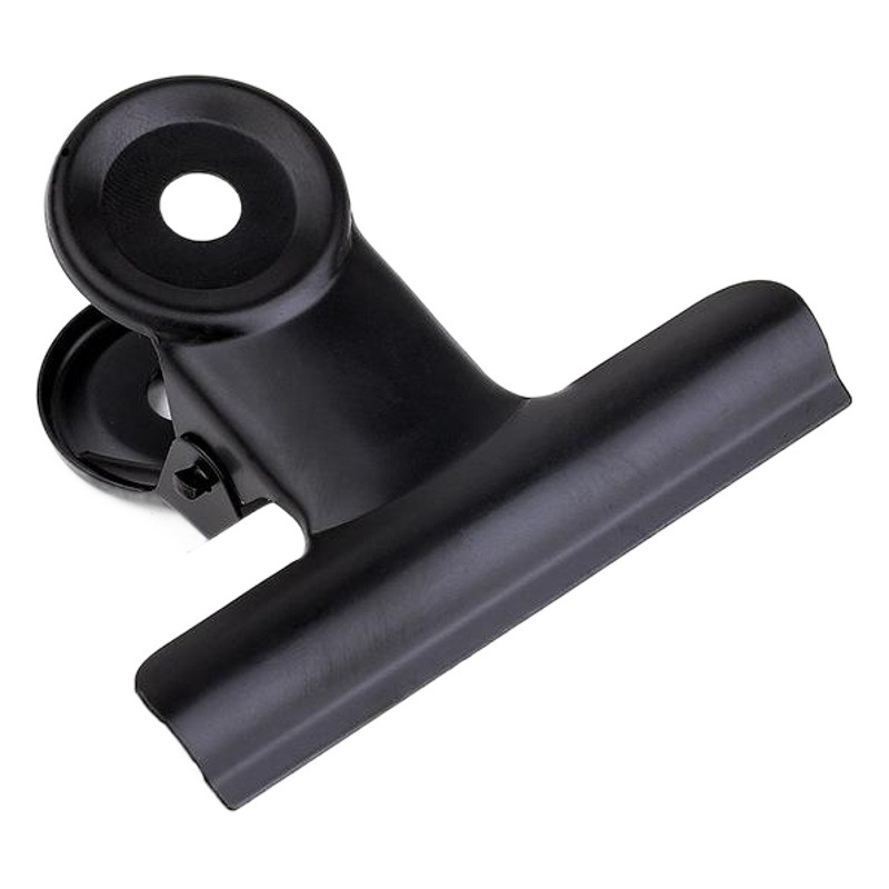Zhiusted en stock suministro de clip de metal negro Oficina clip de hierro multi-tamaño 22mm clip de boleto de pintura