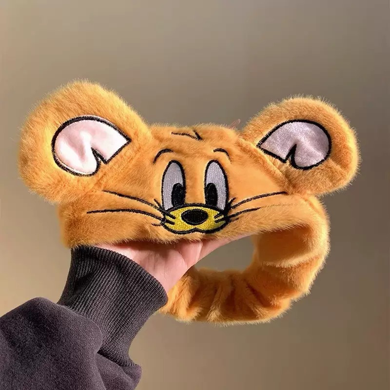 Caricatura verde rana correa de cabello mujer nuevo lindo gran ojo correa de cabello lavar la cara correa de cabello máscara de Navidad tocado