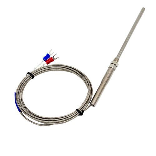 K type probe type thermocouple temperature sensor high temperature resistant probe type M8 probe 100mm bendable thermal resistor