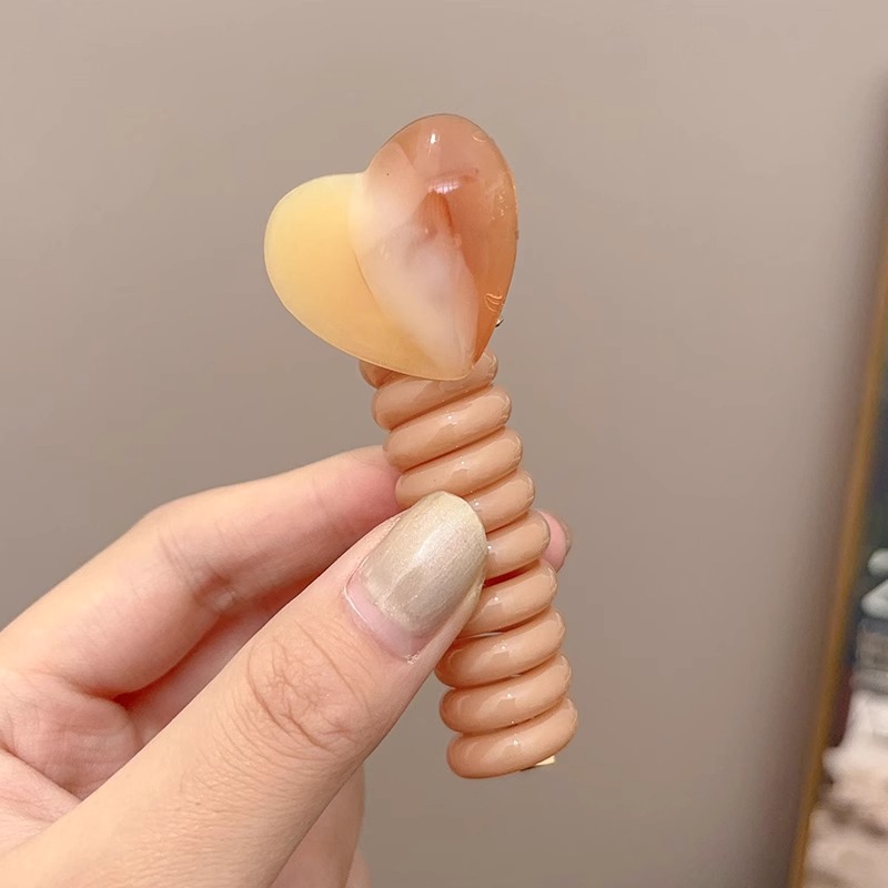 Hermosa niña amor burbuja trenzado artefacto de cabello de verano de alta elasticidad línea telefónica duradera bucle de cabello atado cabello