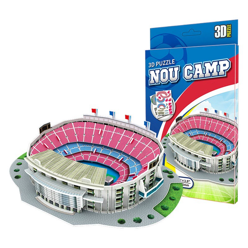 3D стерео головоломка, модель футбольного поля, здание, стадион, сборка, игрушка, Кубок мира, периферийный вентилятор, подарок, Барселона