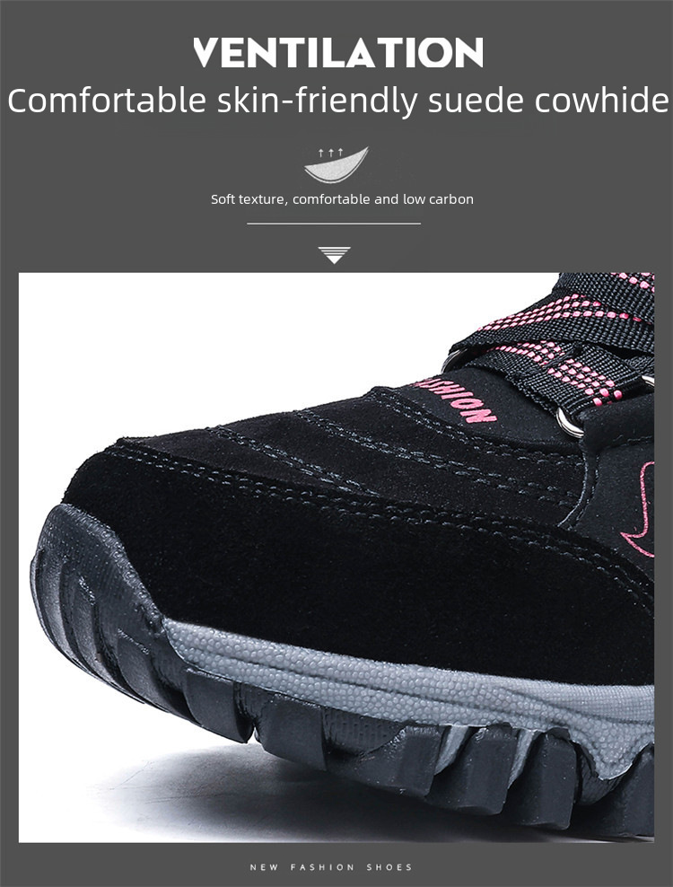 Scarpe di cotone, stivali da neve invernali da donna con suola spessa in pile e scarpe alte in pelle_voghion.com