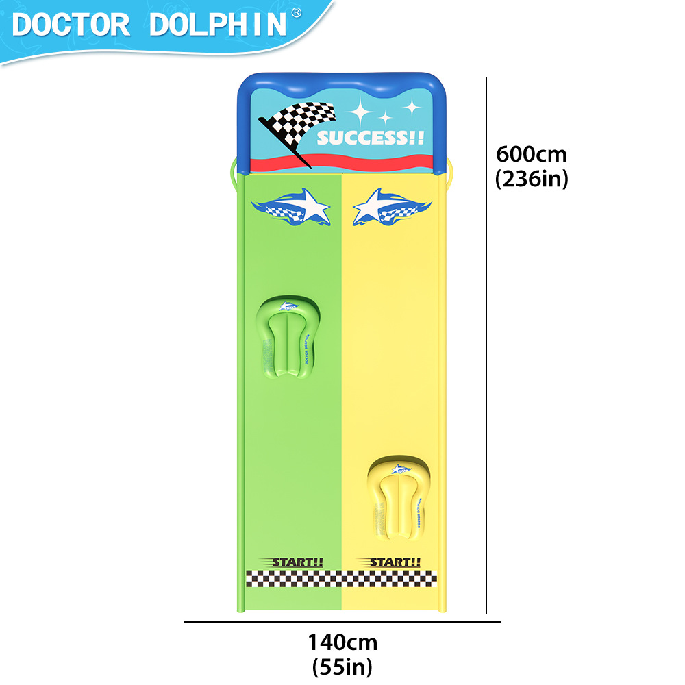 Doctor Dolphin | Niños tobogán de agua hogar al aire libre tobogán agua aerosol tobogán de dibujos animados de los niños