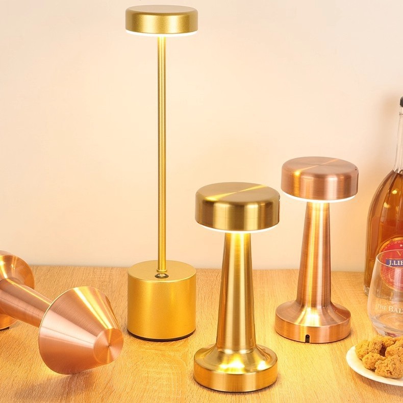 Bar Restaurant Rechargeable Table Lamp Desktop Lamp High Pole Study Atmosphere Lamp Clear Bar Tavern Table Lamp Bedroom Atmosphere Lamp