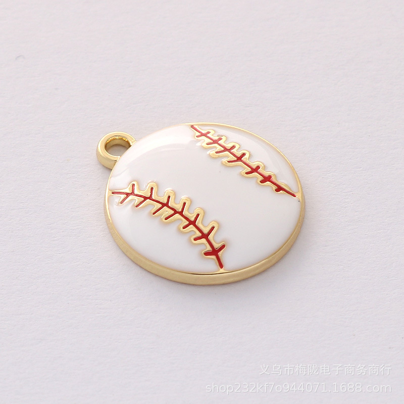 K oro DIY estilo coreano Aleación de fútbol colgante pequeño llavero teléfono móvil hebilla pendientes accesorios Ventas Directas la fábrica