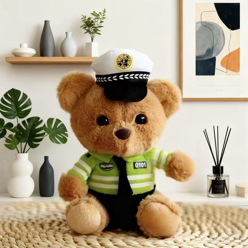 Traffic Police Bear Doll Keychain Pendant Doll Toy Fire Police Bear Bag Pendant Trendy Keychain Traffic Police Bear Doll Keychain Pendant Doll Toy Fire Police Bear Bag Pendant Trendy Keychain