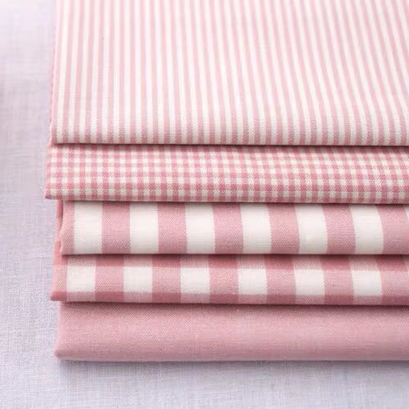 Tejido de viento idílico Plaid Striped sábanas tela mesa almohada sofá tela de picnic procesamiento
