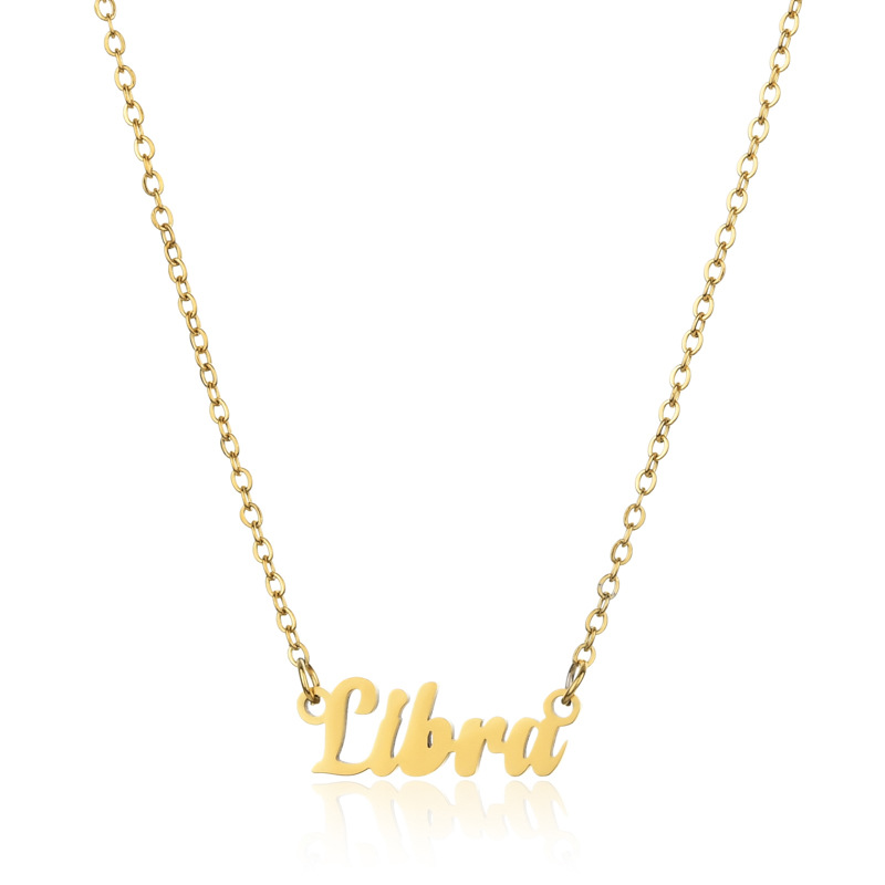 Simple Style Letter Stainless Steel Plating Pendant Necklace 1 Piece display picture 10