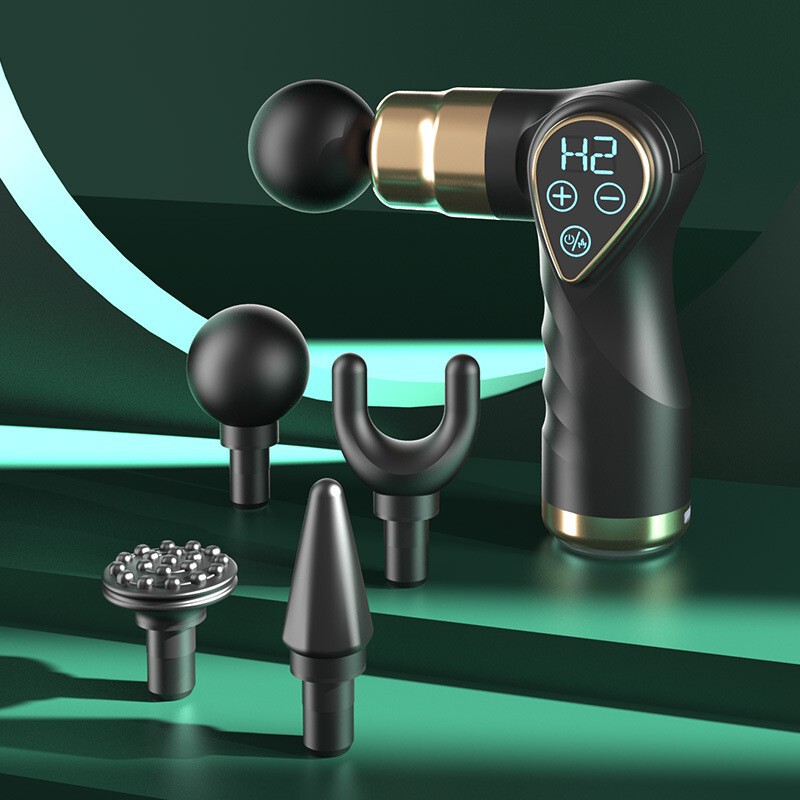 ミニクロスボーダー筋膜ガン家庭用ポータブルプロフェッショナルフィットネス筋肉リラクサー充電式小型マッサージ筋膜ガン|undefined