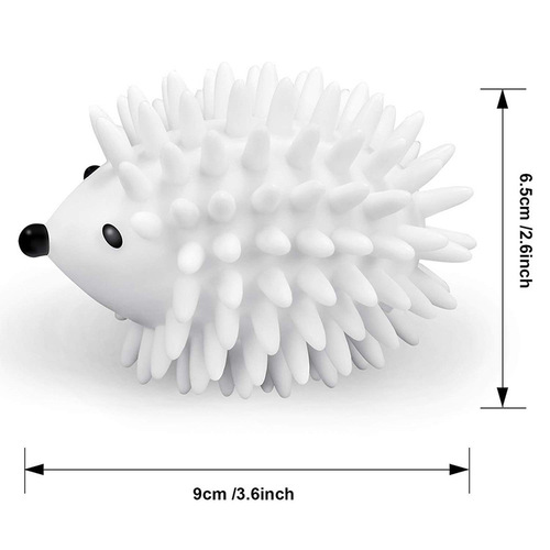 Household soft silicone hedgehog PVC magic anti-winding decontamination laundry ball artifact wash and protect sticky hair drying cleaning ball